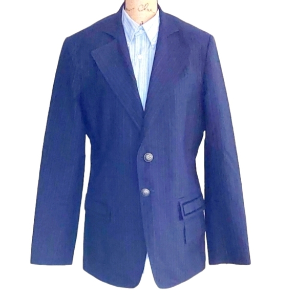 Royal Underground Mens Blazer -Pre loved  Size Large Long Sleeve,  Skull Pattern - Picture 1 of 16